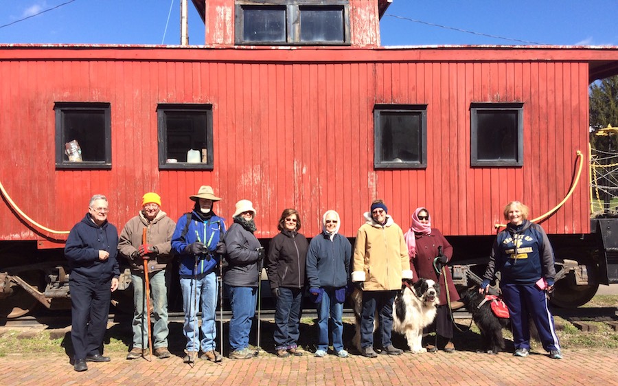 A group walk on the North Bend Rail Trail in Salem | Photo by Diana Druga