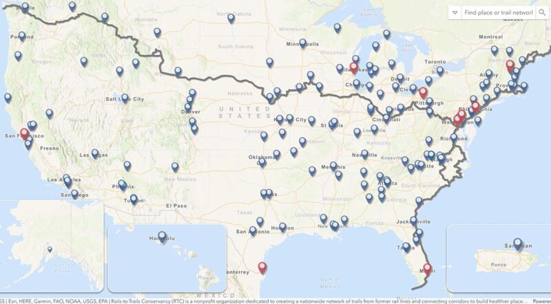 America's Trail Networks Map by RTC