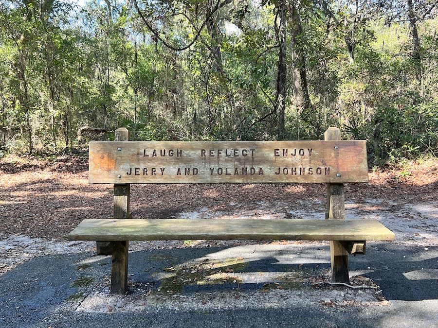 Bench along Alabama's Hugh S. Branyon Backcountry Trail | Photo by Robert Annis