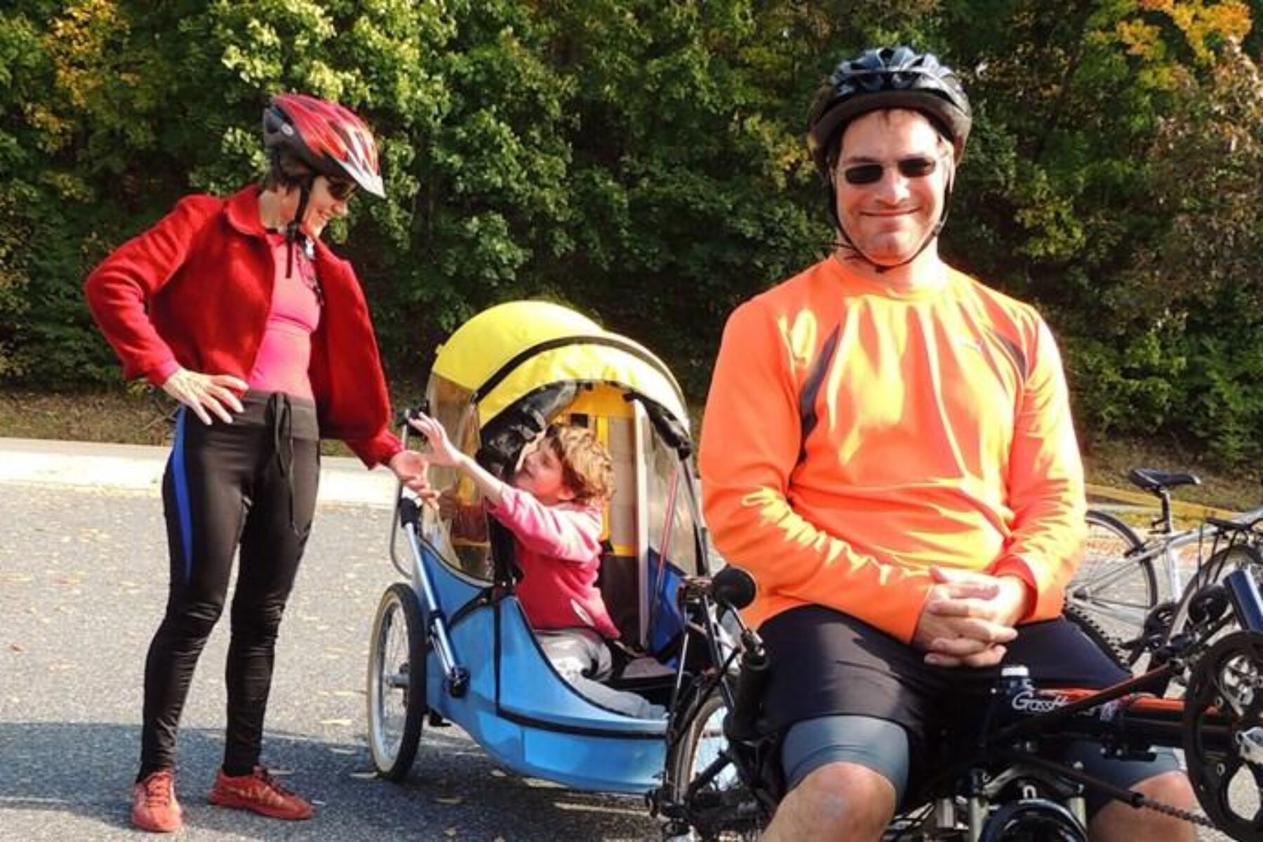 Biking with Margot on the Schuylkill River Trail in Pennsylvania | Photo courtesy Dr. Peter Doehring