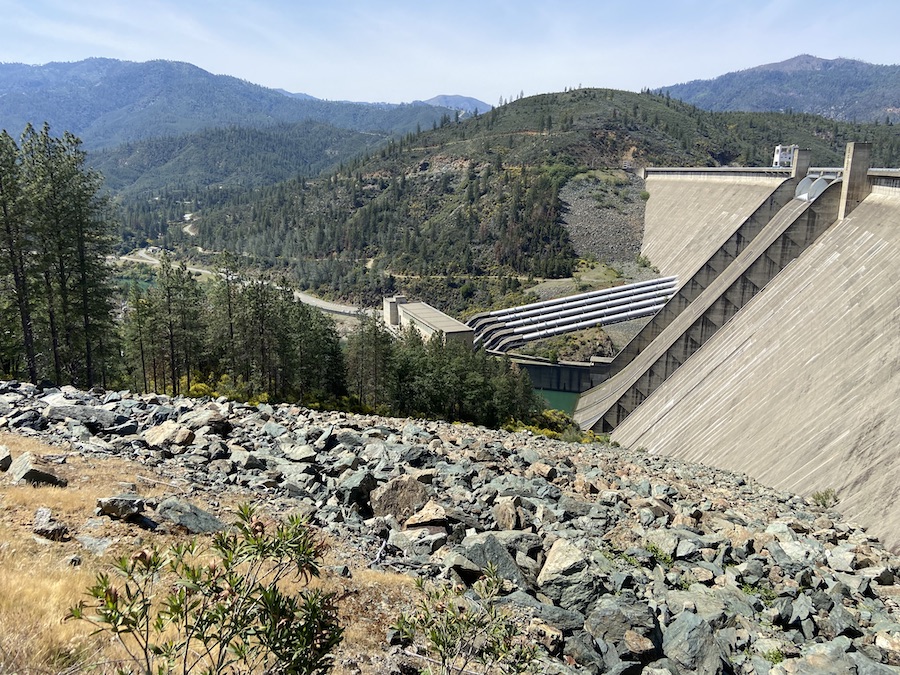California's Sacramento River Rail Trail's Shata Dam | Photo by Brian Housh