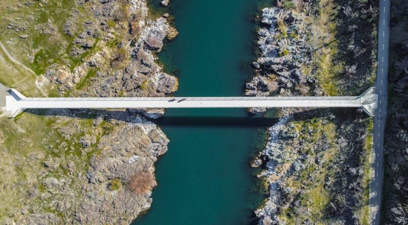 California's Sacramento River Trail's Stress Ribbon Bridge | Photo by Seth McGaha