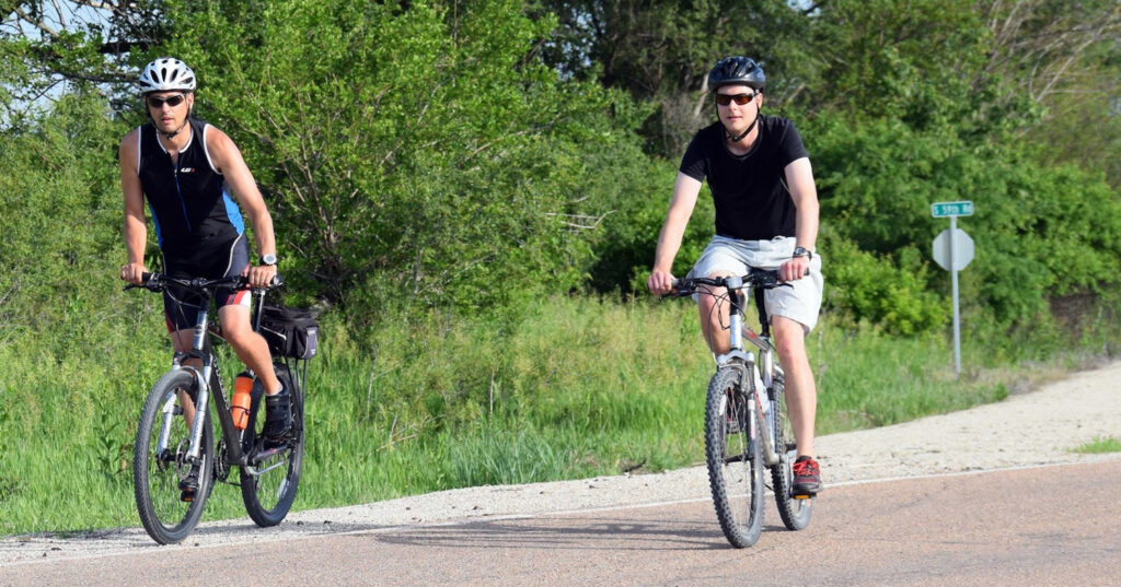 Chief Standing Bear Trail cyclists | Photo by Colleen Schoneweis