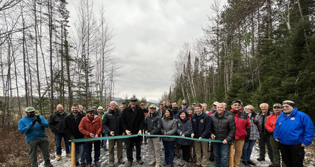 New York's Adirondack Rail Trail ribbon cutting | Photo courtesy New York State Department of Environmental Conservation