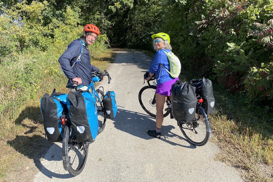 Patrick and Shevonne Travers on a trail trip through the Midwest | Photo courtesy Patrick and Shevonne Travers