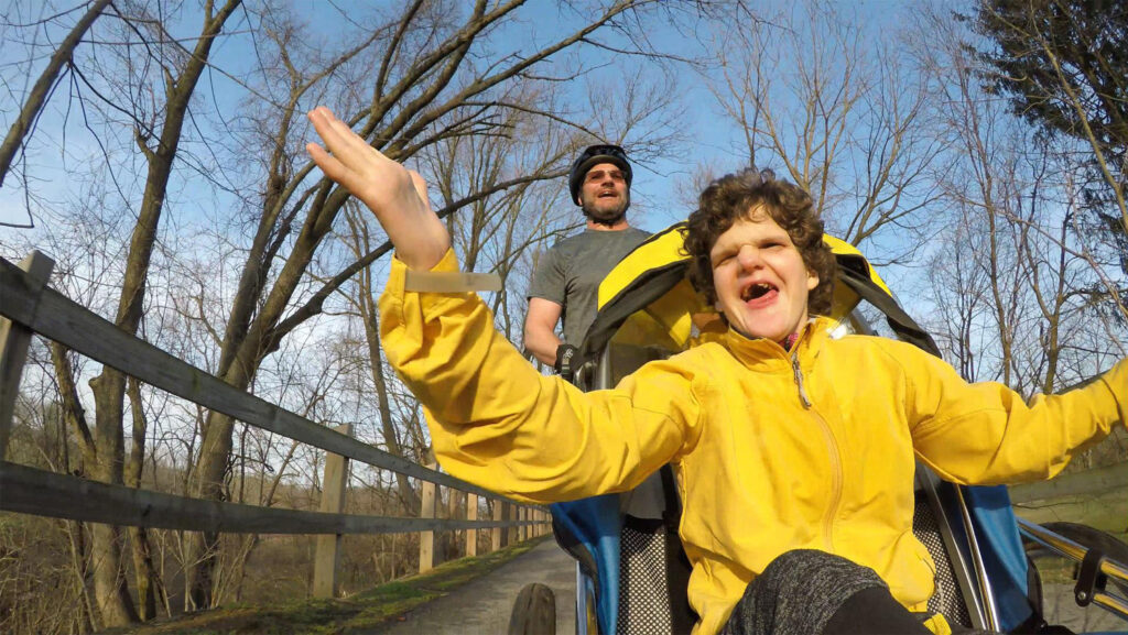 Rollerblading on the Chester Valley Trail in Pennsylvania| Photo courtesy Dr. Peter Doehring