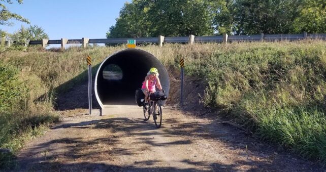 Shevonne Travers on the Hennepin Canal State Trail | Photo by Patrick Travers