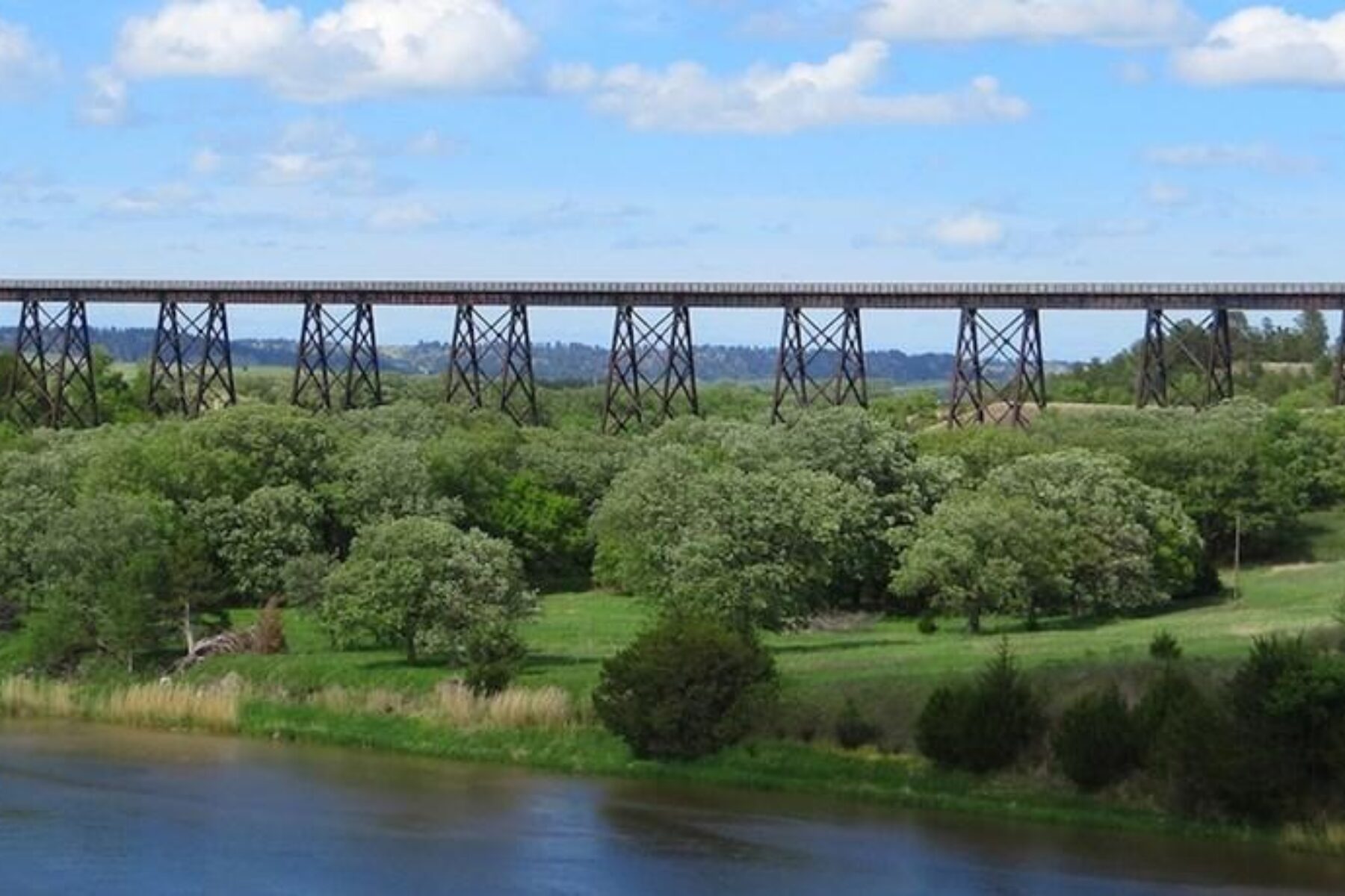 The Cowboy Trail's spectacular crossing of the Niobrara River near Valentine | Photo by Eric Foster