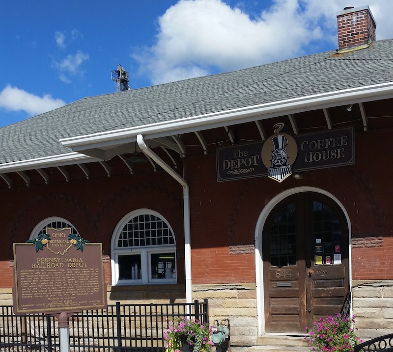 The Depot Coffeehouse in Urbana is a highlight of the Simon Kenton Trail | Photo by Eli Griffen