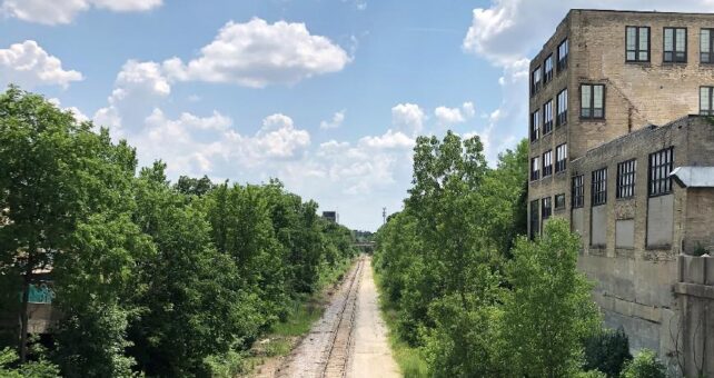 View of the 30th Street corridor in Milwaukee, looking south from the North Avenue Bridge (taken in July 2020) | Courtesy RTC