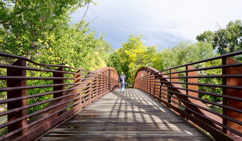 Walker enjoying the Animas River Trail | Photo by Cindy Barks