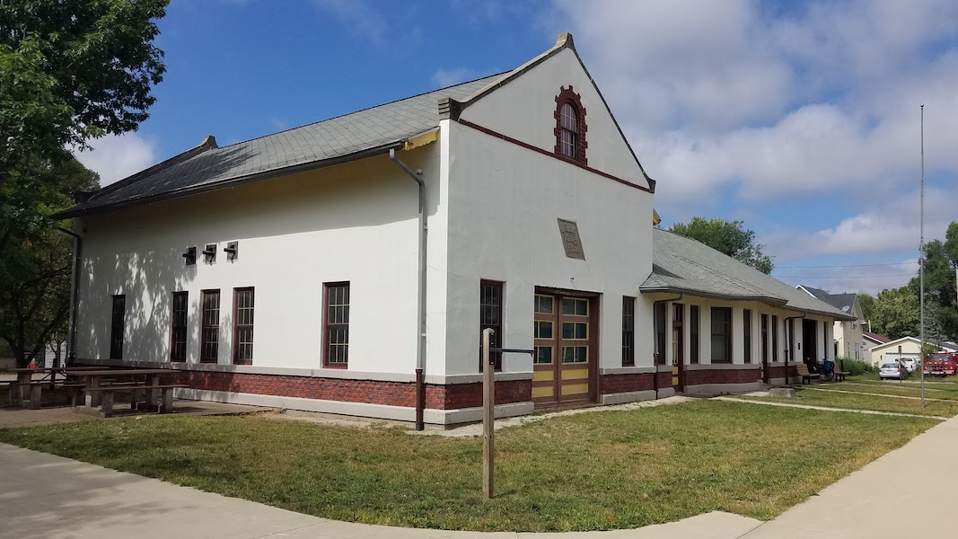 Waterloo, Cedar Falls & Northern Railway depot along the Iowa's Cedar Valley Nature Trail | Photo by Patrick Travers