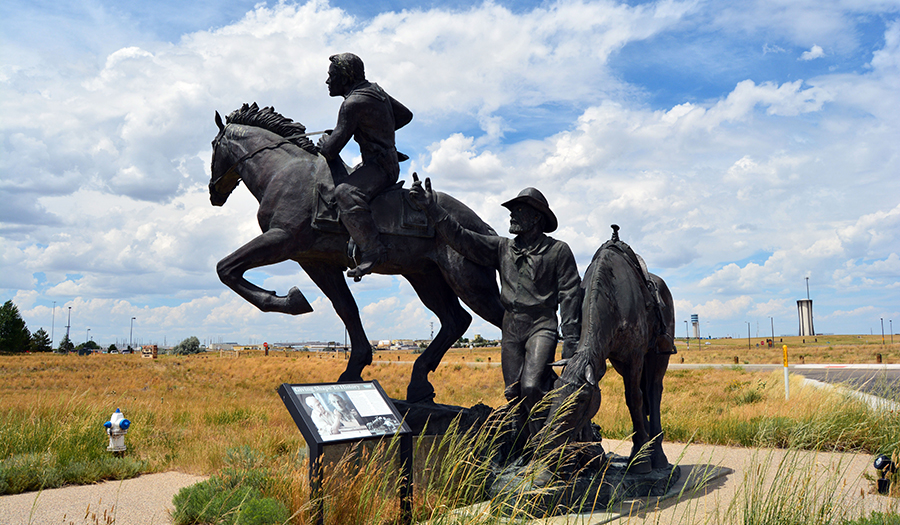 Pony Express station at the National Historic Trails Interpretive Center | Photo courtesy Bureau of Land Management | CC by 2.0