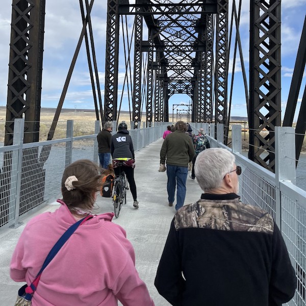 The revitalized Beverly Bridge in April 2022 along the Palouse to Cascades State Park Trail | Photo by Kevin Belle
