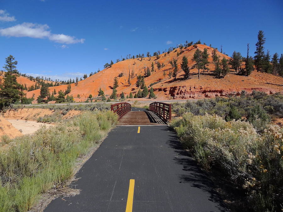 Utah's Red Canyon Bicycle Trail | Photo by TrailLink user acewickwire