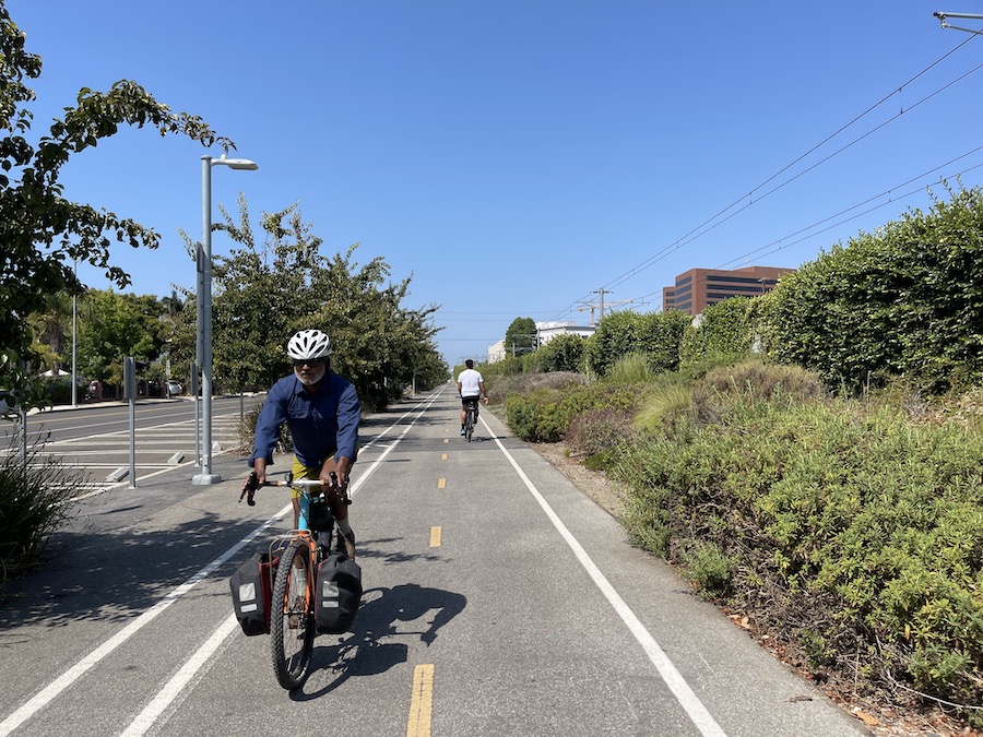 Erick Cedeño on the Exposition Line Bikeway | Courtesy Erick Cedeño