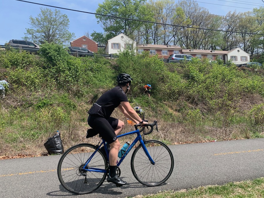 A cleanup of Virginia's W&OD Trail | Photo by Brad Byrne