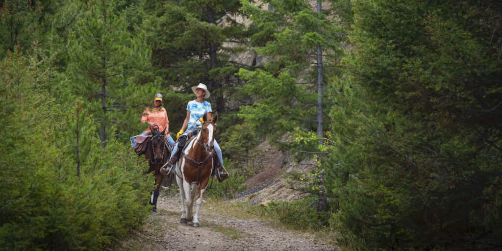 A horseback ride through Thompson Park | Photo by Preston Keres, courtesy USDA Forest Service