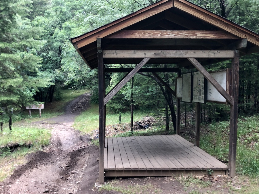 A network of trails winds through Mexican Canyon and connects up with other trails in the area, including the Crossover Trail and the Switchback Trail. Maps are available along the way to direct trail users. | Photo by Cindy Barks