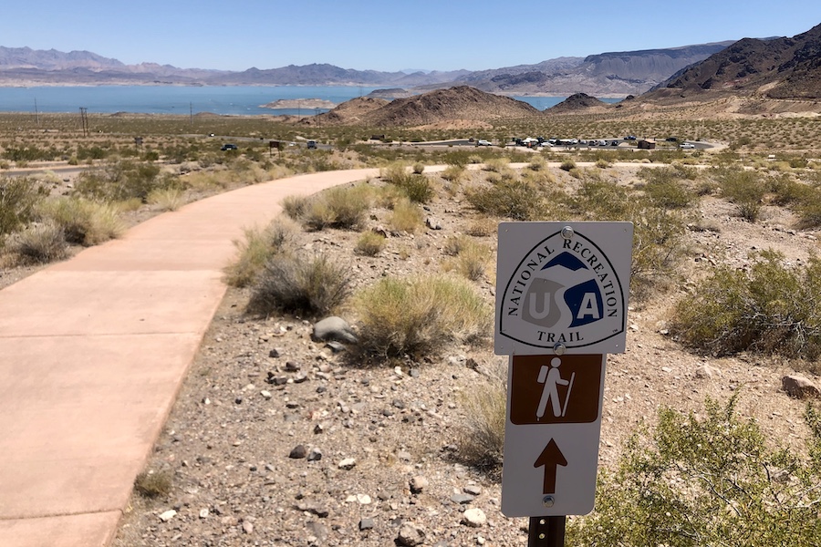 A paved trail from the Alan Bible Visitor Center to the Historic Railroad Trail | Photo by Cindy Barks