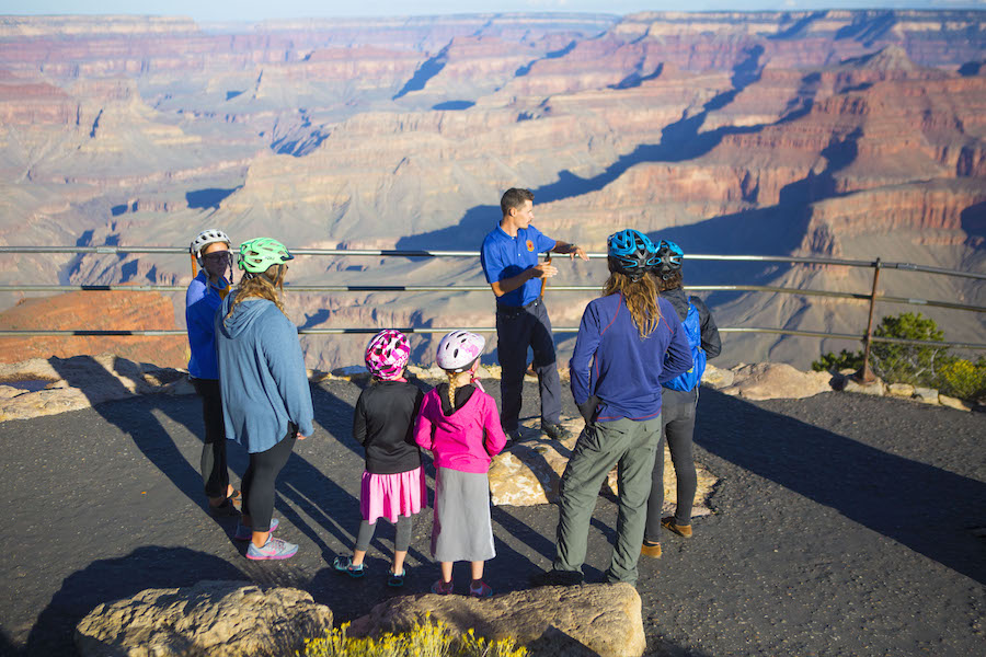 A stop along the Grand Canyon Greenway Trail | Photo by Sarah Neal, courtesy Bright Angel Bicycles