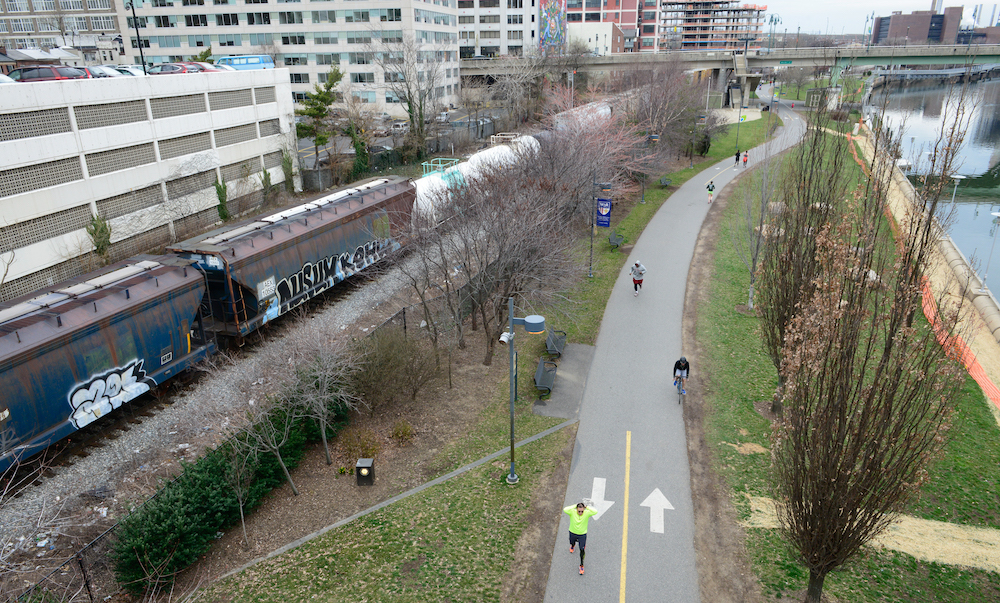 Above the Schuylkill Banks Boardwalk in Philadelphia, Pennsylvania | Photo by Laura Pedrick:AP Images