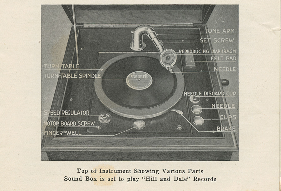 Adapting to the times, the Starr Piano Company started making phonographs, a natural accompaniment to the company’s record label. | Courtesy Linda Gennett Irmscher