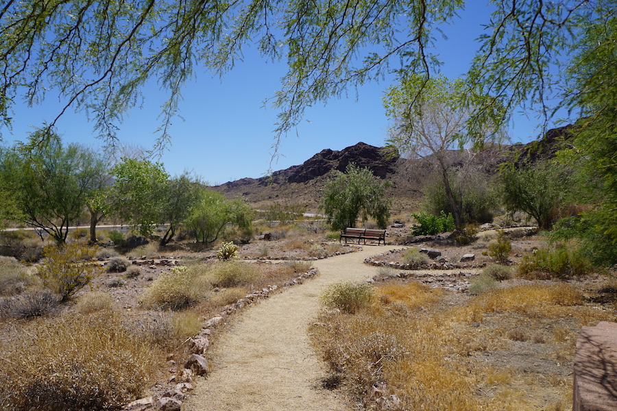 Alan Bible Visitor Center courtyard | Photo by Cindy Barks