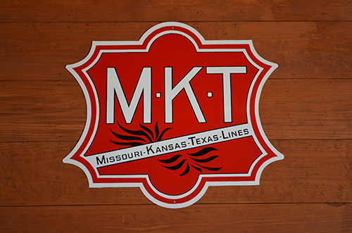 An emblem of the Missouri-Kansas-Texas Railroad (MKT), which was incorporated in 1870 | Photo by Danielle Taylor