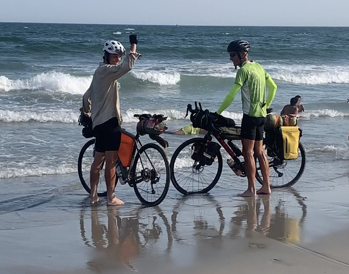 Arriving at the Atlantic Ocean in Atlantic City, NJ | Photo by Kim Westby