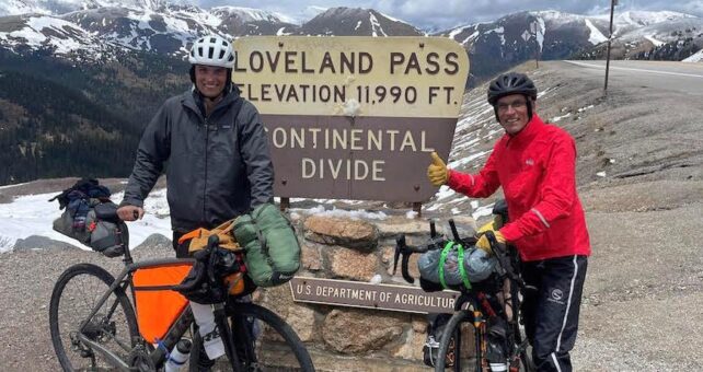 At the top of the Continental Divide in Colorado at Loveland Pass | Photo courtesy Sam Westby