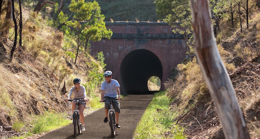 Australia's Great Victorian Rail Trail and its Cheviot Tunnel | Photo courtesy Great Victorian Rail Trail