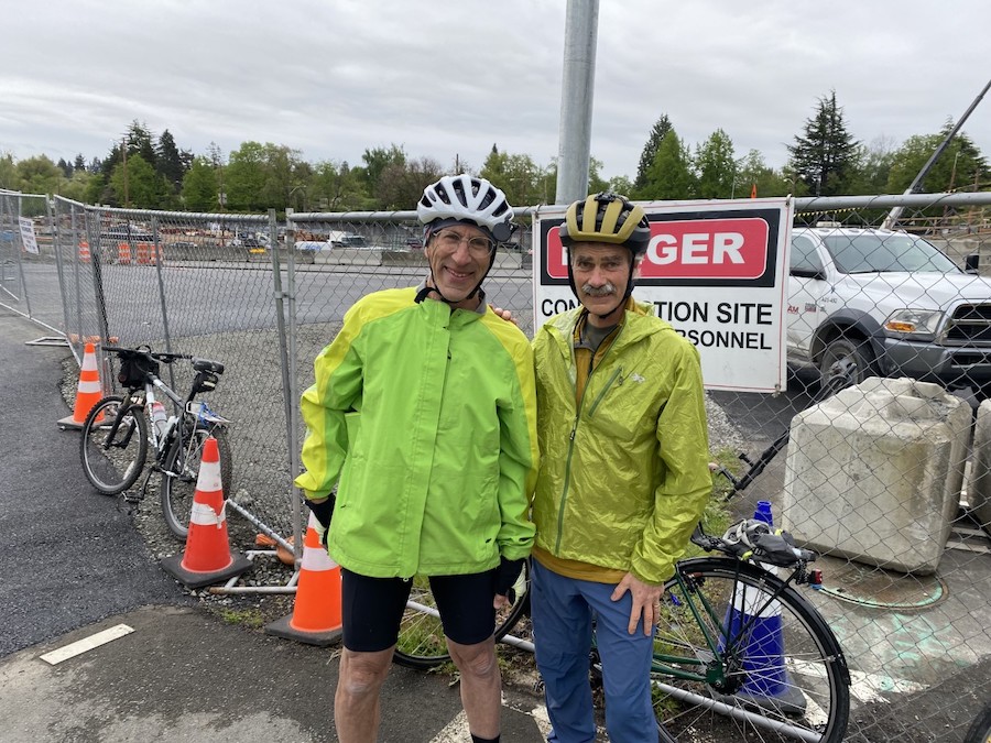 Beginning the Great American Rail-Trail ride with friends Gene and Andy from Seattle to Idaho | Photo by David Berrigan