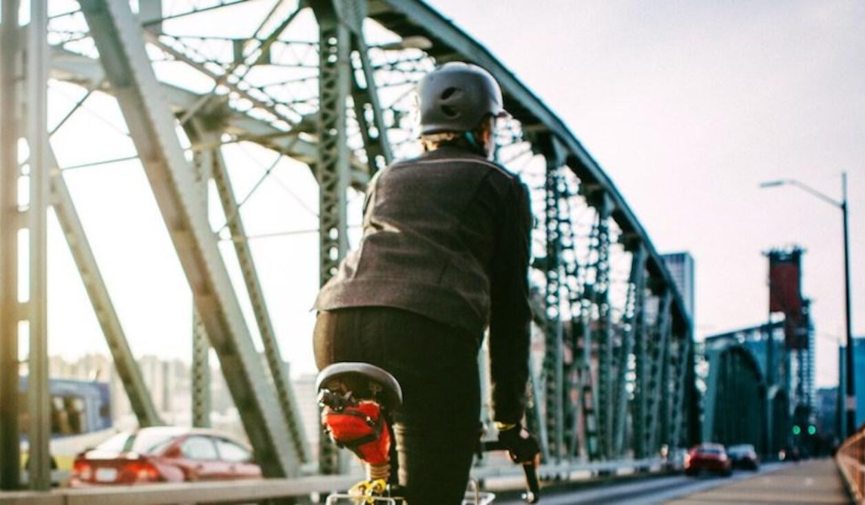 Bicyclist on bridge - Photo courtesy Getty Images