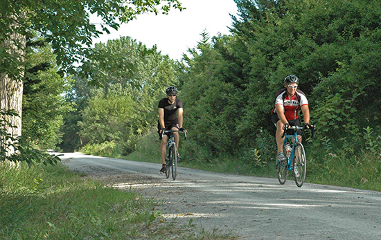Bicyclists enjoying Mopac Trail East | Photo courtesy Lower Platte South Natural Resources District