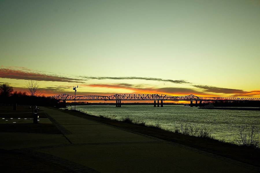 Big River Crossing in Memphis, Tennessee | Courtesy TrailLink user Phillip Parker
