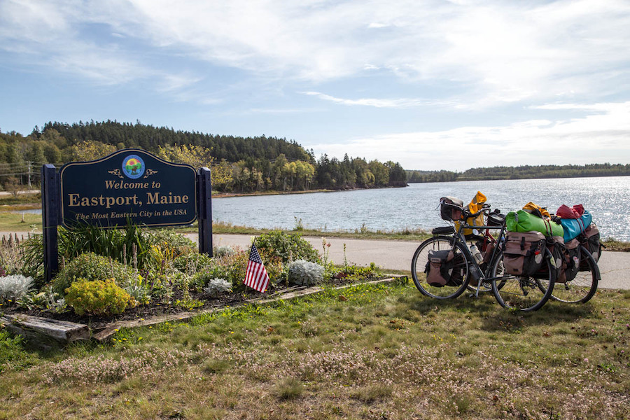 Biking to Eastport, Maine | Courtesy Rachel and Patrick Hugens