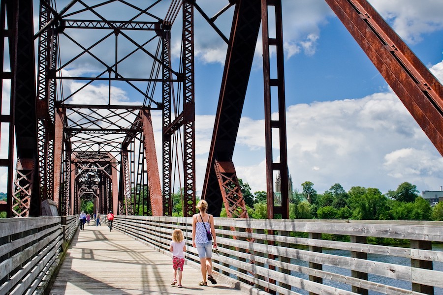 Bill Thorpe Walking Bridge in Fredericton, New Brunswick | Photo by Gillian Barfoot