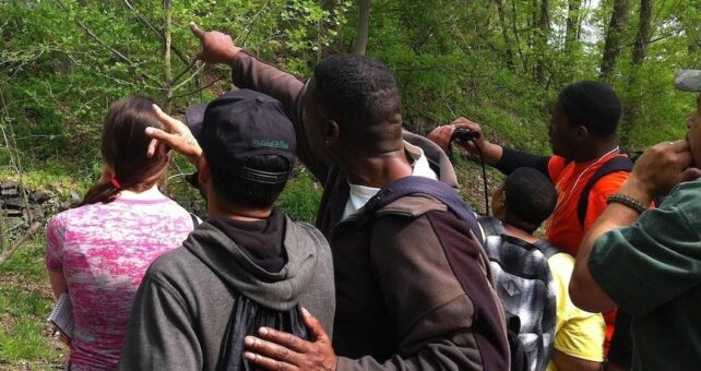 Birdwatching in Tacony Creek Park | Courtesy Tookany-Tacony Frankford Watershed Partnership