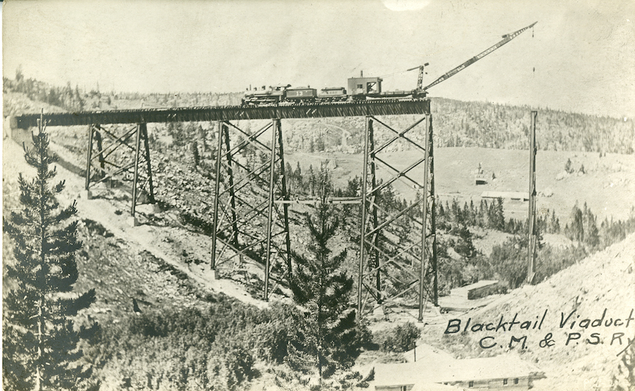 Blacktail Viaduct | Courtesy Montana Historical Society