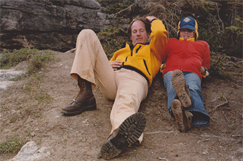 Bobby and his dad Jim Whittaker on an outdoor hiking trip in 1980 | Photo by Dianne Roberts
