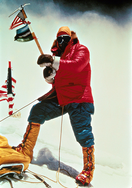 Bobby's father Jim Whittaker on the summit of Mt. Everest, 1963 | Photo courtesy Bobby Whittaker | Used by permission.