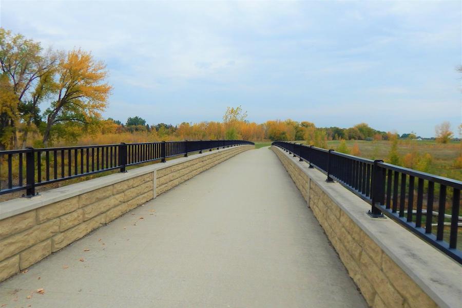 Bridge over the Red River on the Greenway of Greater Grand Forks | Photo by TrailLink user thejake91739