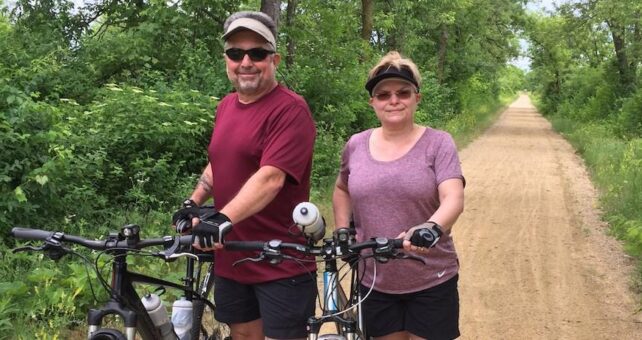 Bryan and June Bradley, members of Rails-to-Trails Conservancy since 1999 | Photo courtesy Bryan and June Bradley