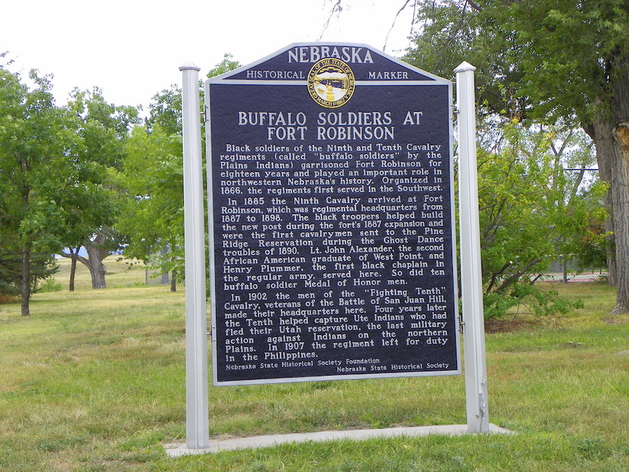 Buffalo Soldiers Fort Robinson Marker | Photo courtesy J Stephen Conn | NC-BY 2.0