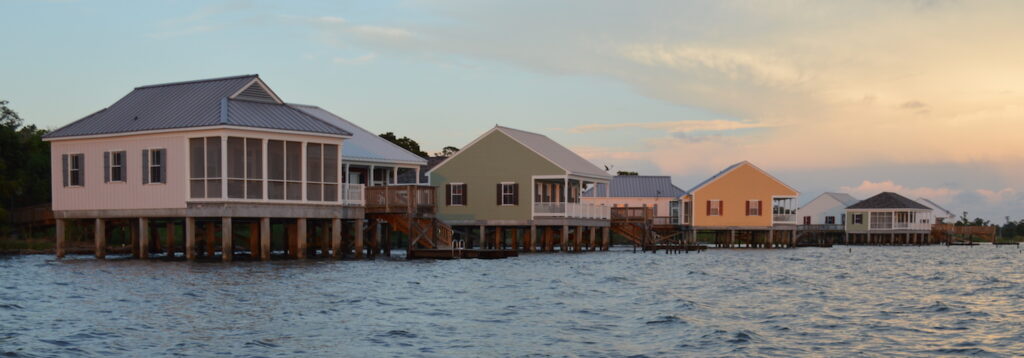 Cabins built over the lake at Fontainebleau State Park | Photo courtesy LouisianaNorthshore.com