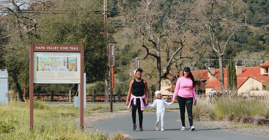 California's Napa Valley Vine Trail in Yountville | Courtesy Napa Valley Vine Trail Coalition