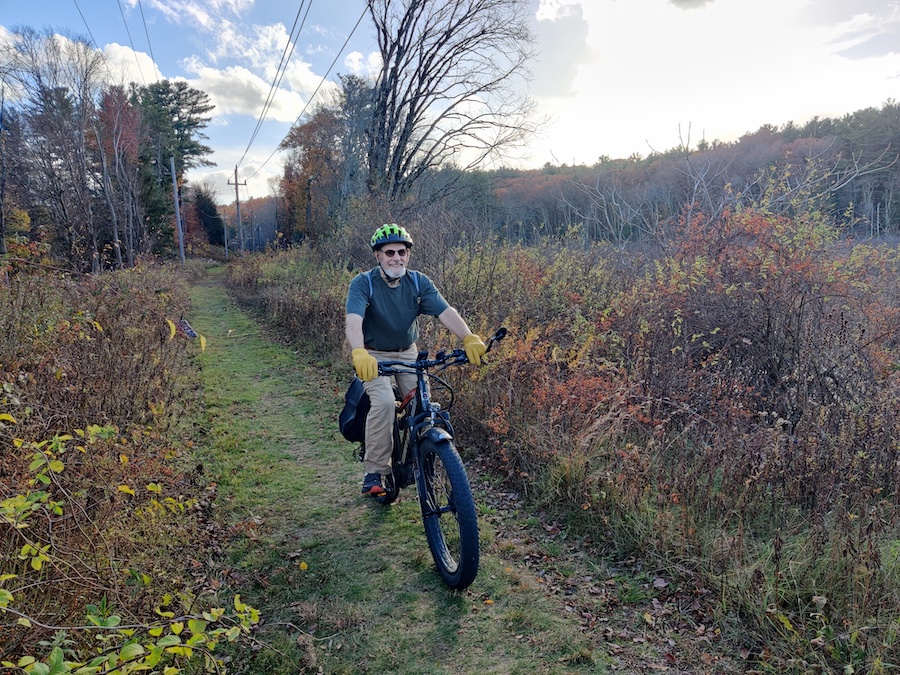 Chris Roop on the B2B trail in Georgetown, Massachusetts | Photo by Bill Hastings
