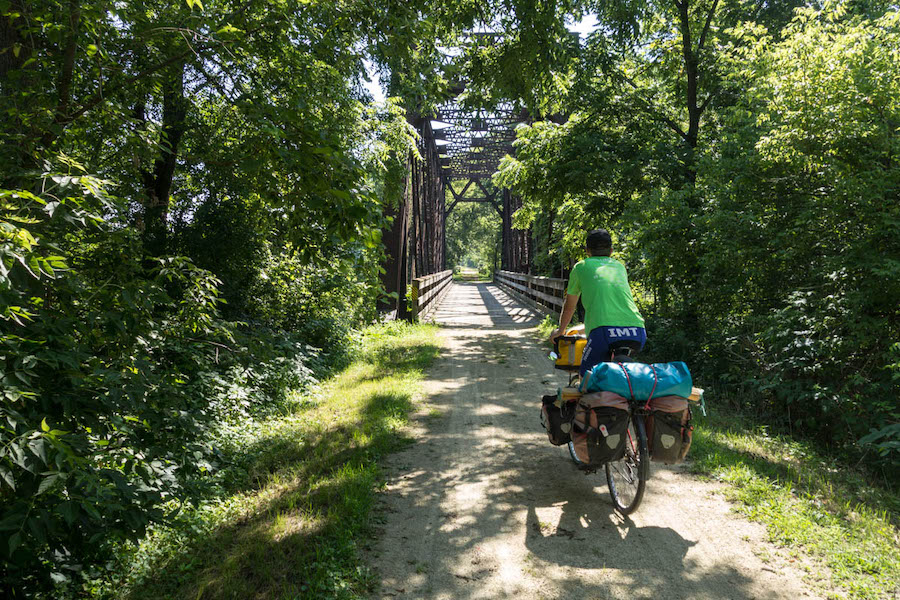 Cycling Wisconsin's Bike 4 Trails route | Courtesy Rachel and Patrick Hugens