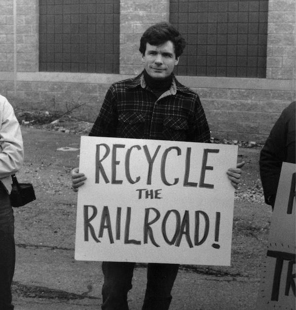 David Burwell on the Capital Crescent Trail in 1986 | Photo by Carol Parker